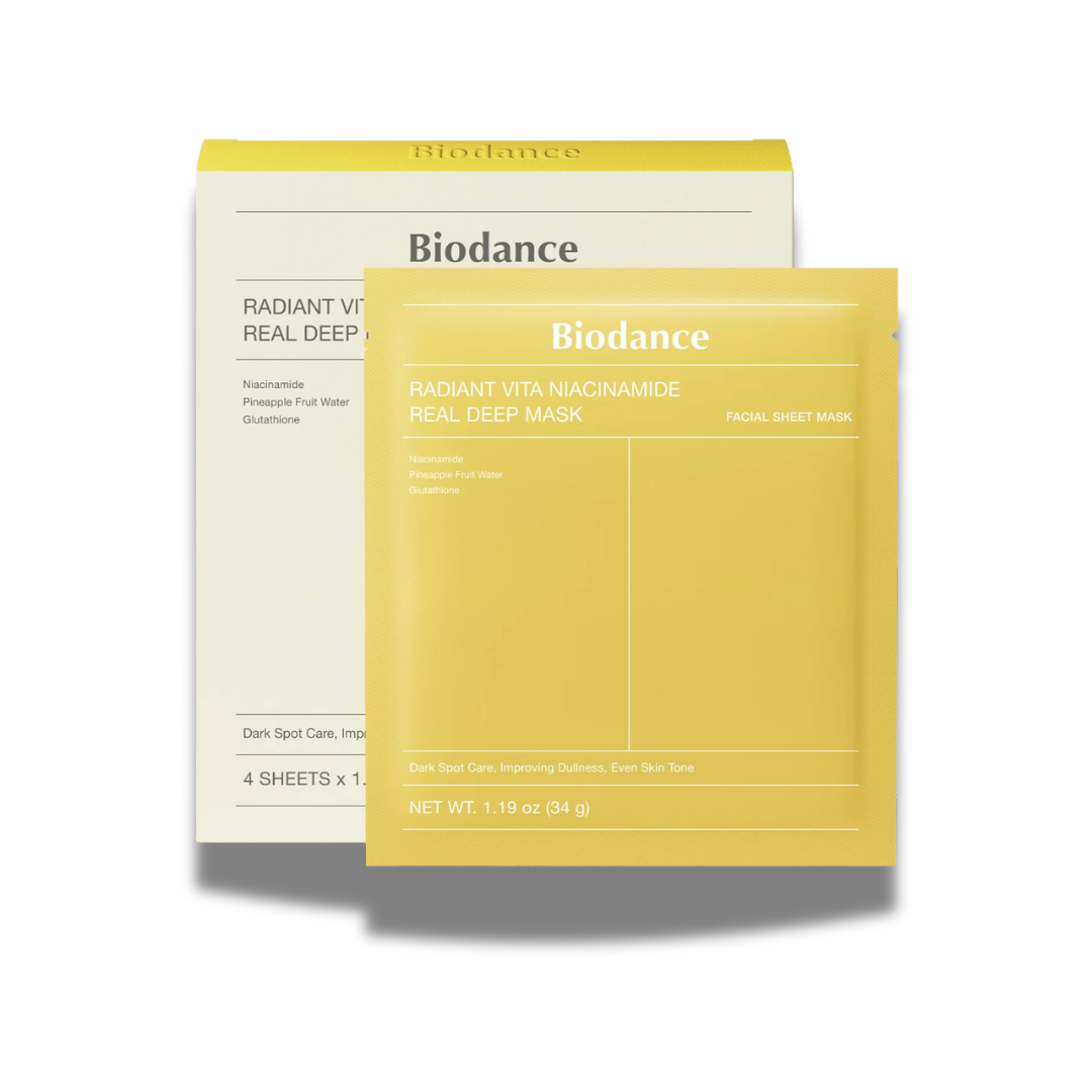 BIODANCE™ Radiant Vita Niacinamide Hydrogel Mask — Glow, Fukt & Jämn Hudton · K-Beauty Ansiktsmask BIODANCE