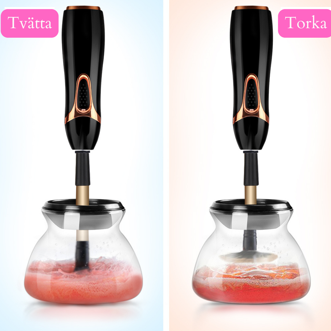 AURORA™ – La solución para limpiar tus brochas de maquillaje en segundos · Dile adiós a la suciedad y los granitos