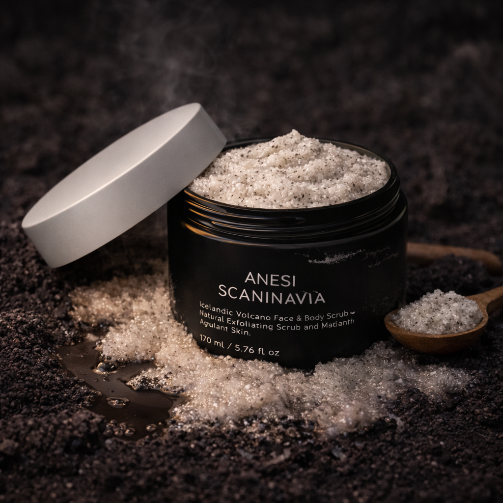 Exfoliante facial y corporal ICELANDIC VULCANO™: exfoliación suavizante con arena volcánica