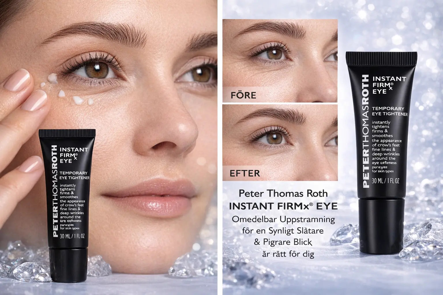 Trött blick, fina linjer eller svullnad? Så vet du om Peter Thomas Roth Instant FIRMx® Eye™ är rätt för dig! ANESI SCANDINAVIA