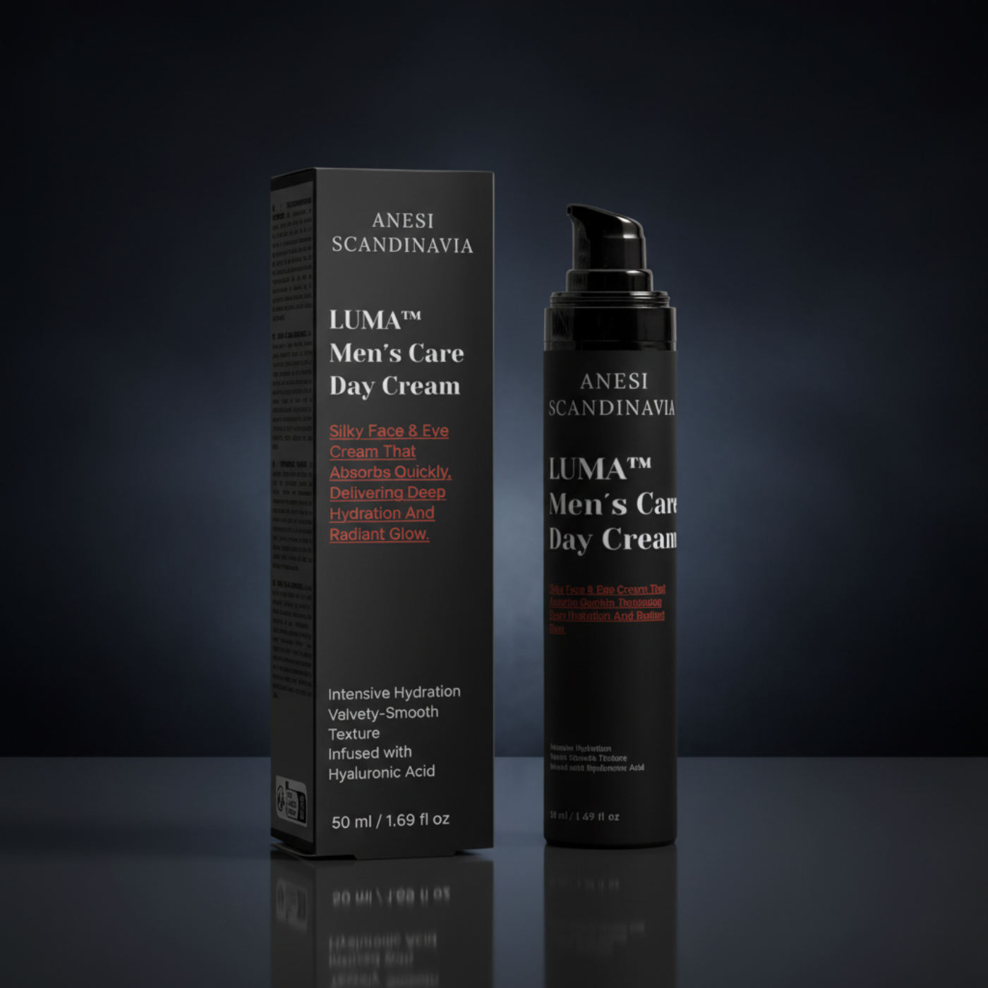 LUMA™ – Crema para rostro y ojos para hombres que desean deshacerse de la piel cansada, seca y sin vida.