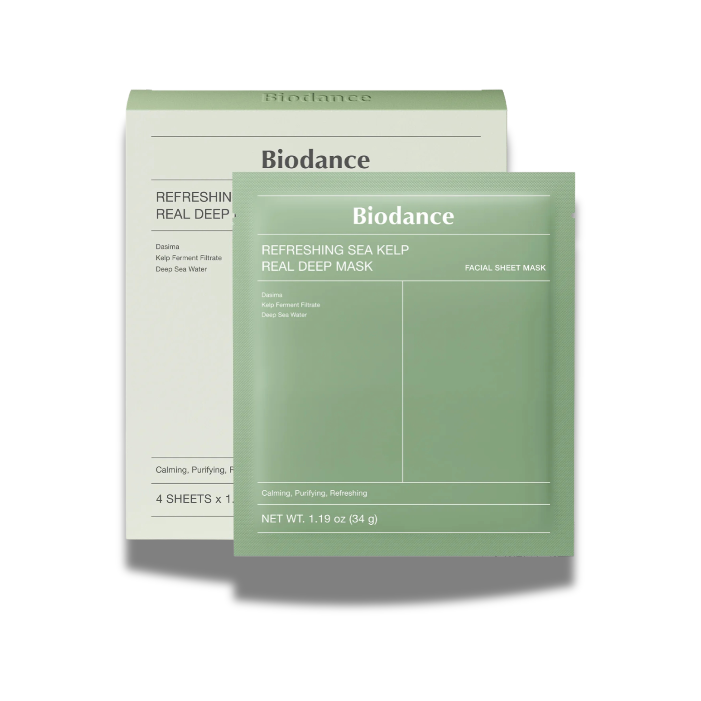 BIODANCE™ – Mascarilla facial de hidrogel con 10 % de algas fermentadas. Mascarilla facial K-Beauty calmante, equilibrante e hidratante profunda.