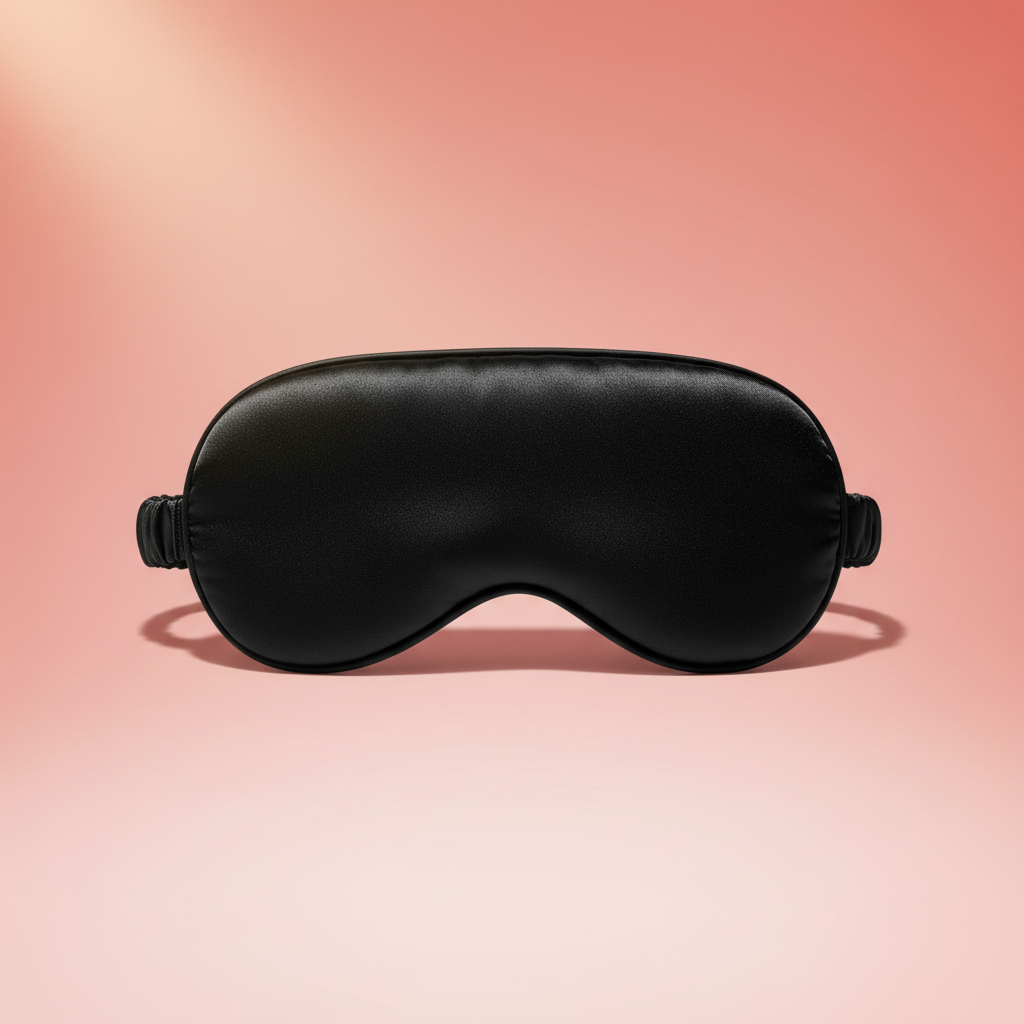 Máscara para dormir DELORA™ 100 % seda morera: lujoso set ajustable para un sueño profundo y relajante