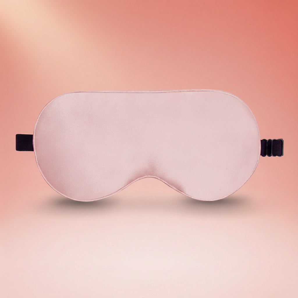 Máscara para dormir DELORA™ 100 % seda morera: lujoso set ajustable para un sueño profundo y relajante