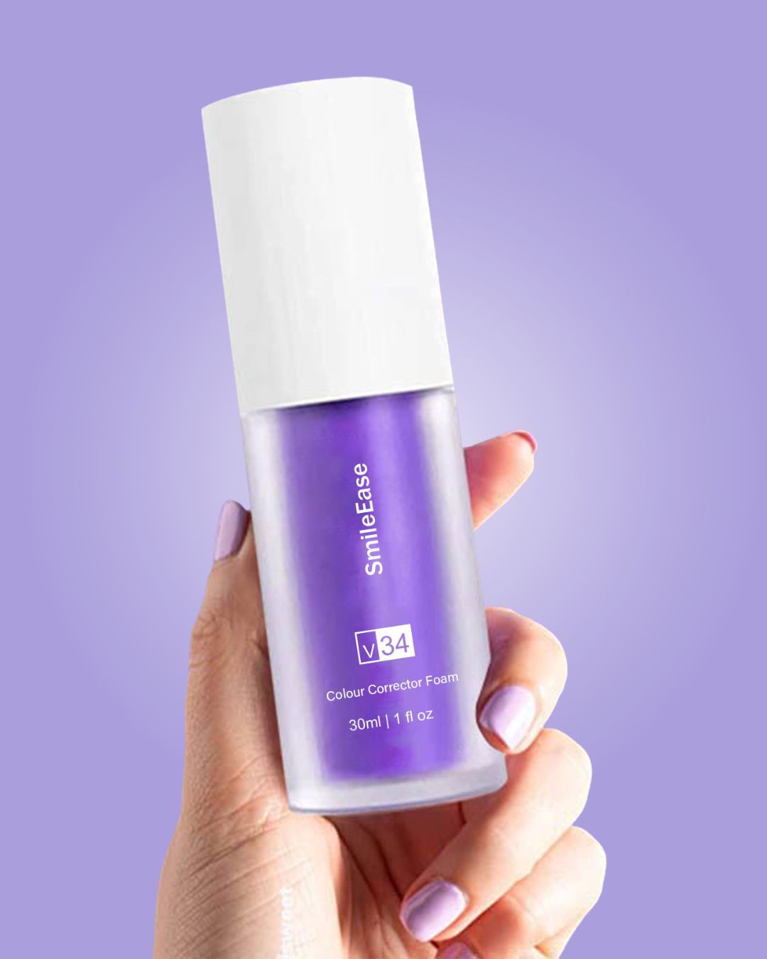 SmileEase V34™: corrección de color que proporciona sonrisas más blancas y brillantes al instante